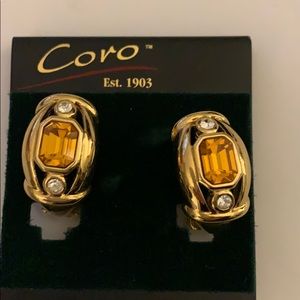 Vintage Coro clip earrings